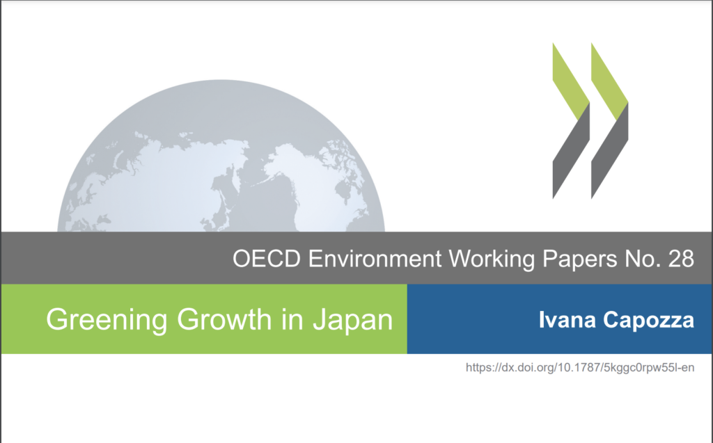 Greening Growth in Japan